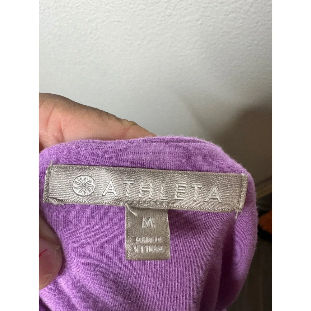 Athleta Purple Tank Midi Dress Size M Modal Spandex‎ Comfort Travel